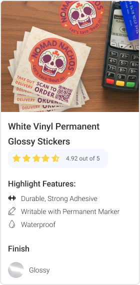 Permanent Glossy Kiss-Cut Singles