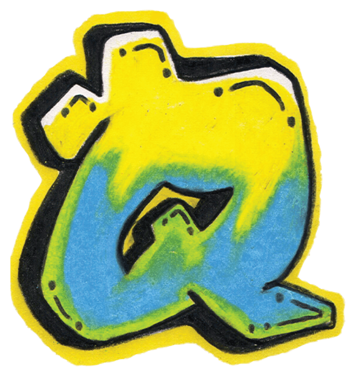 Graffiti Letter Q