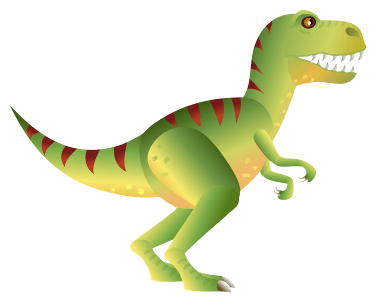 Stripped T-rex Dinosaur