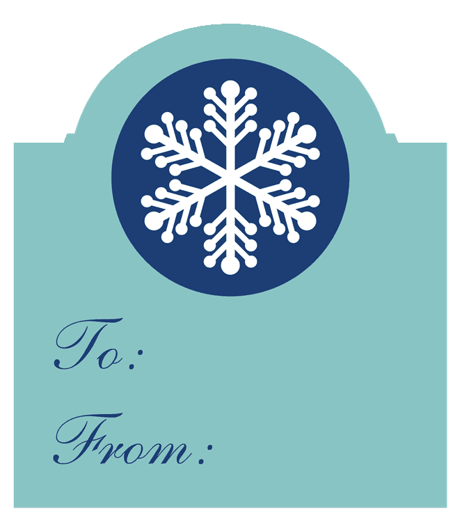 Christmas Snowflake Gift Tag