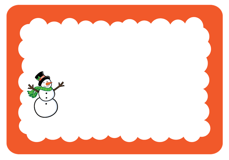 Snowy Christmas Cloud Border