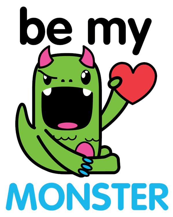 Be My Love Heart Monster