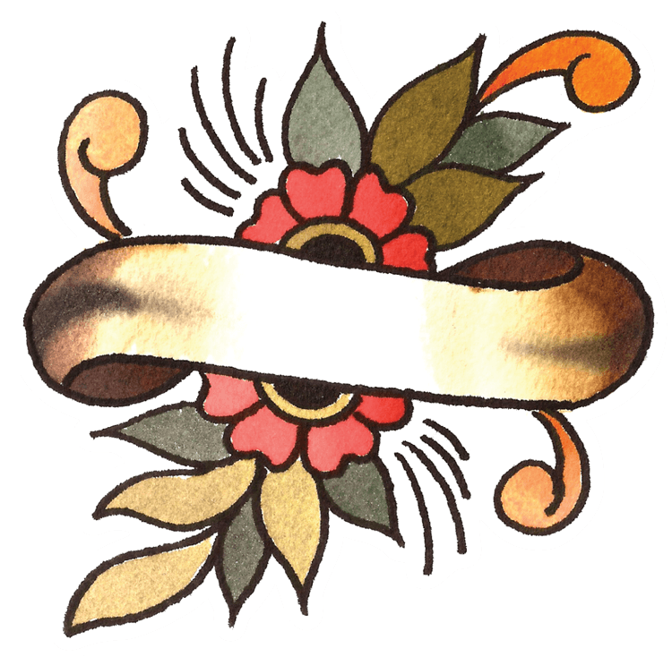 Antique Flower Banner