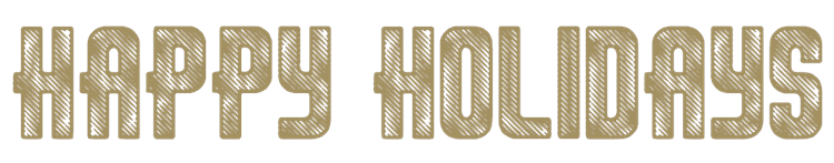 Gold Christmas Banner