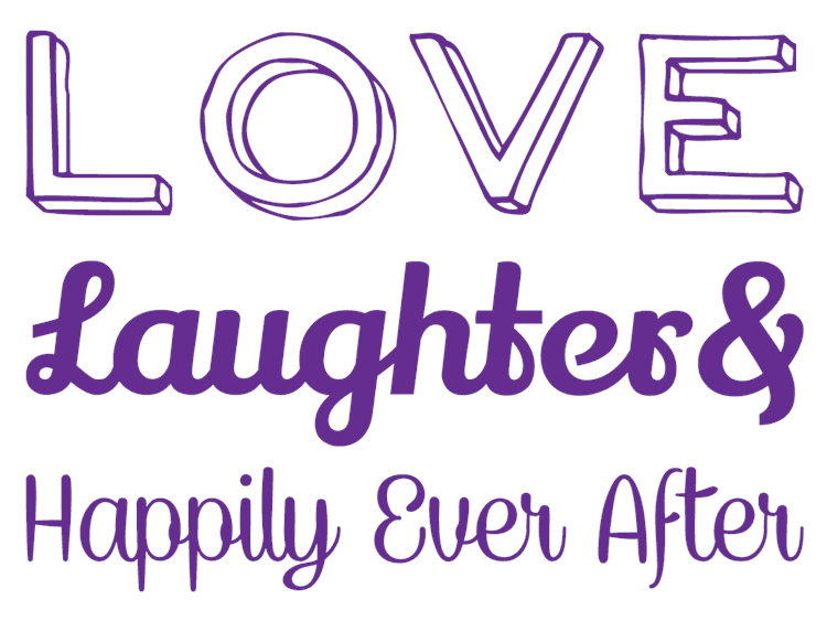 Purple Love Laughter Happily Ever After