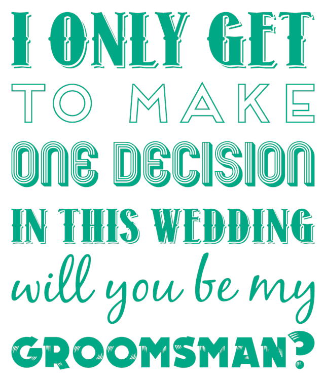 One Decision - Groomsman