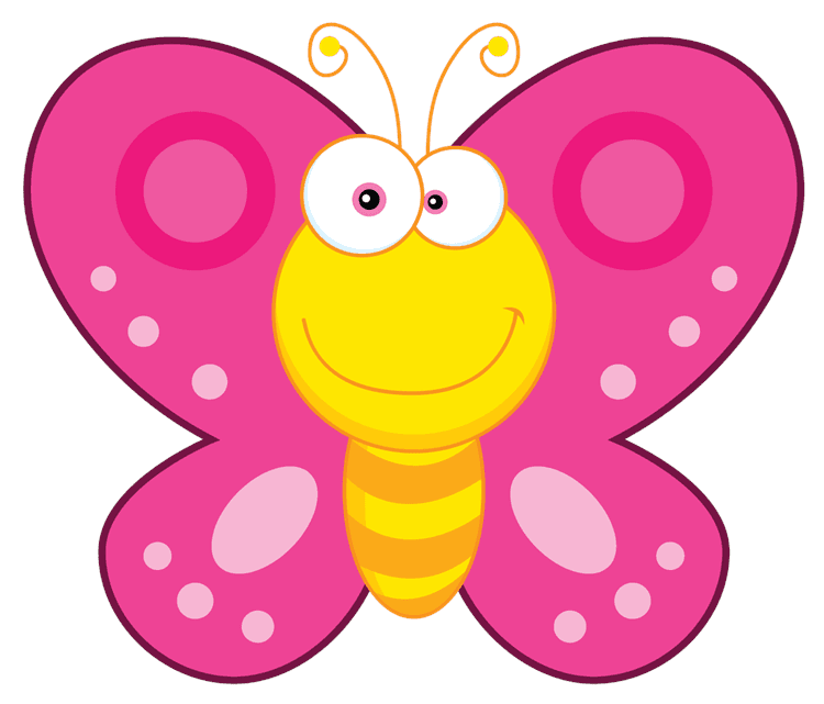 Cute Smiley Kids Butterfly