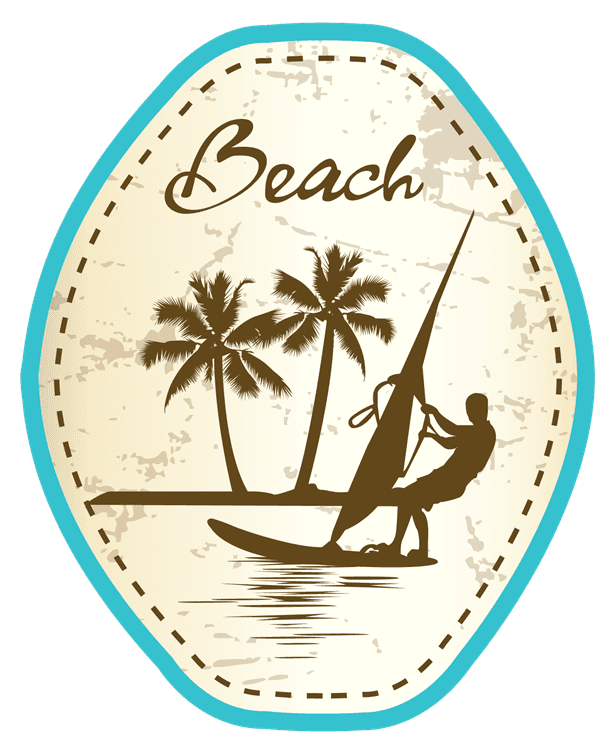 Vintage Beach Surfer