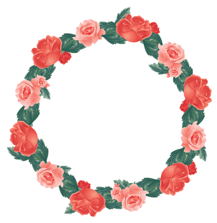 Rose Flower Wreath