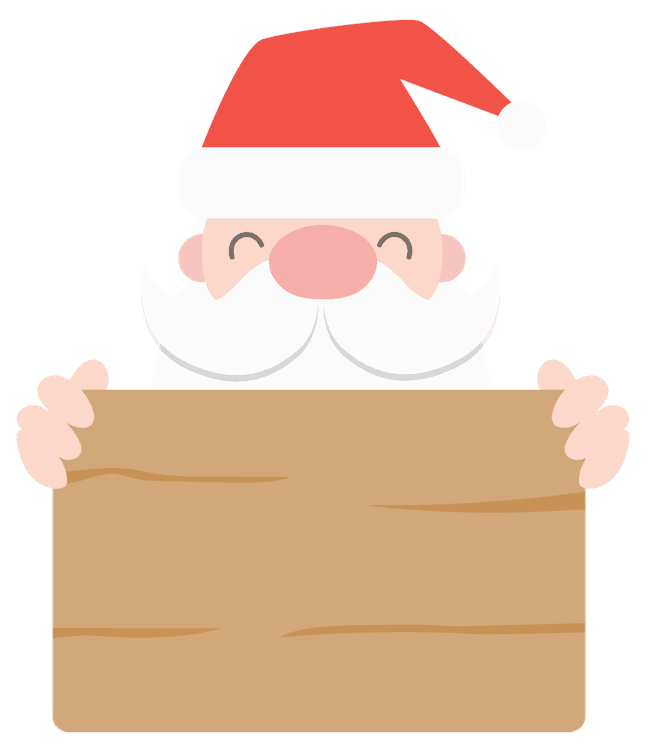 Santa Christmas Sign