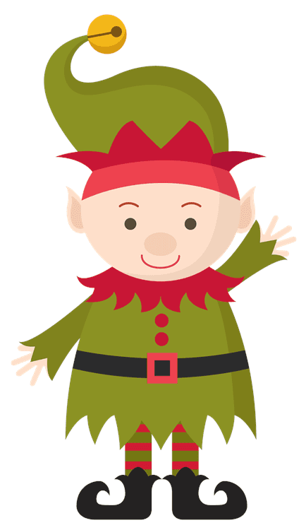 Waving Christmas Elf