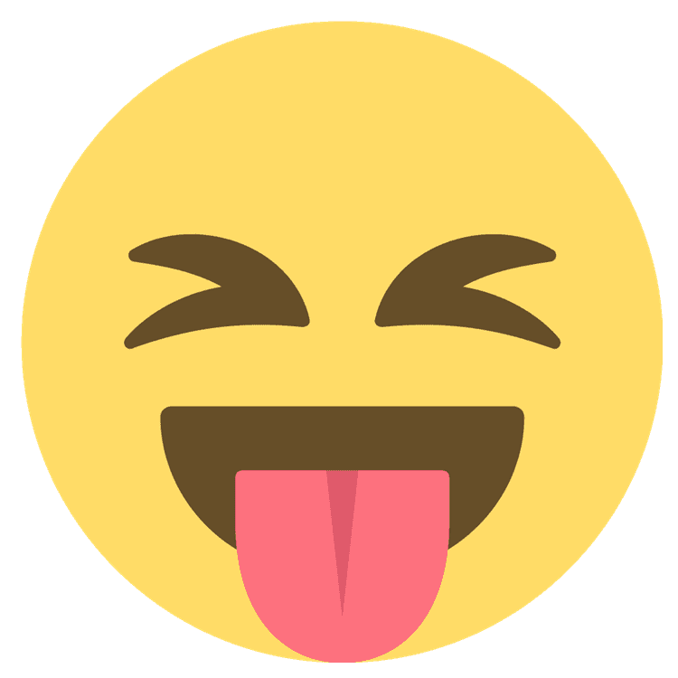 Tongue Out Eyes Closed