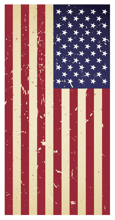 American Flag Grunge