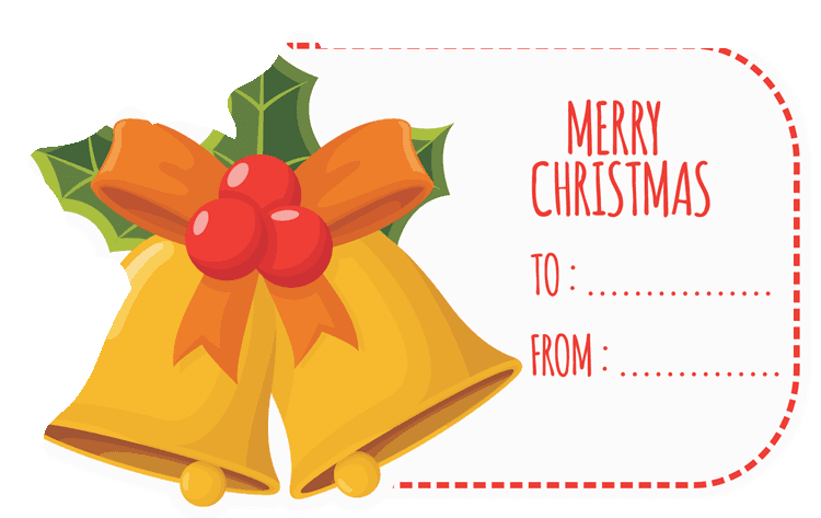 Holiday Christmas Bells Tag