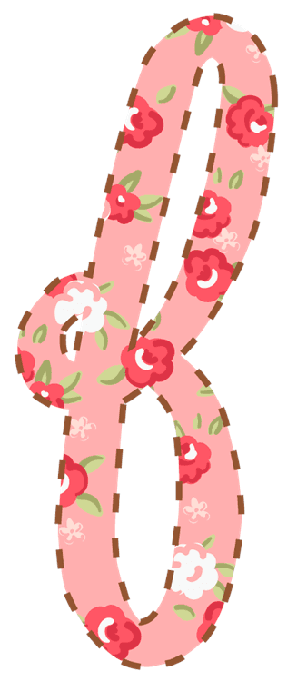 Letter F Floral