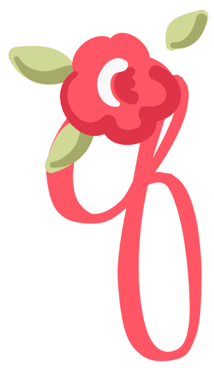 Letter Q flower