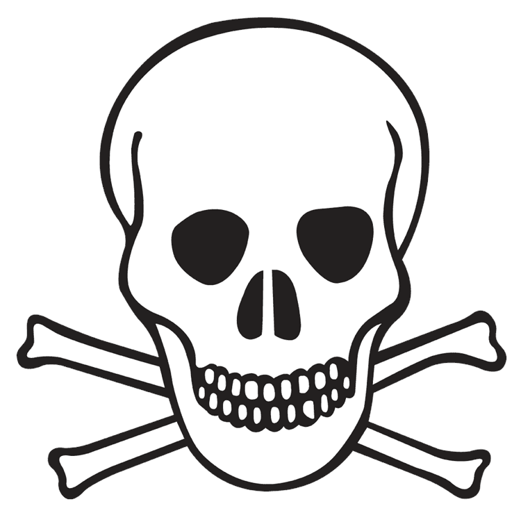 Poison Skull and Crossbones