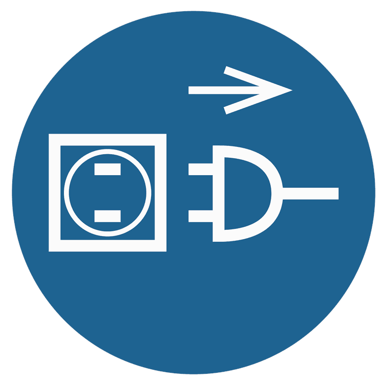 Disconnect Before Opening