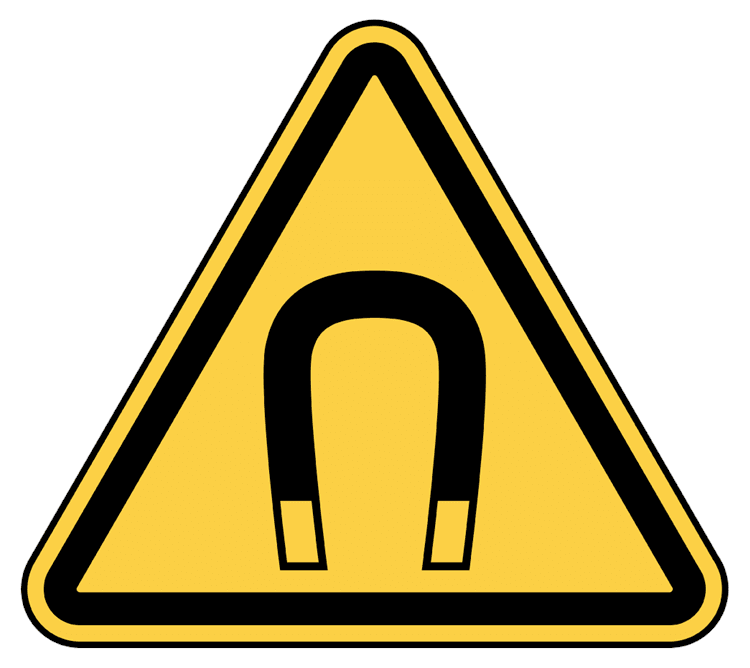 Warning Strong Magnetic Field