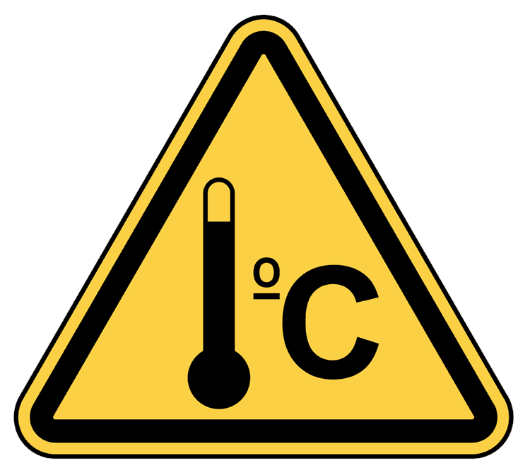 Warning High Temperature