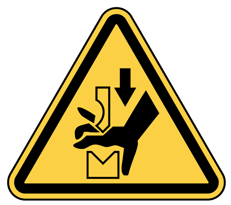 Risk of Crushing Hand By Break