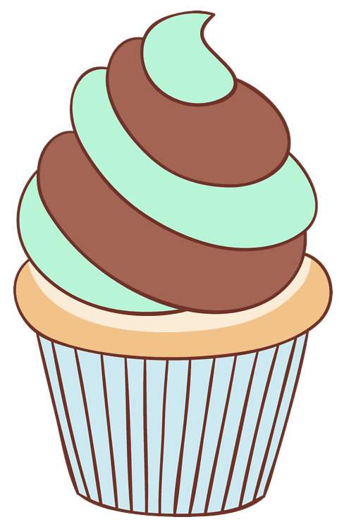 Mint Chocolate Vanilla Cupcake