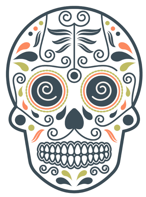 Day of the Dead Skull Mask 1