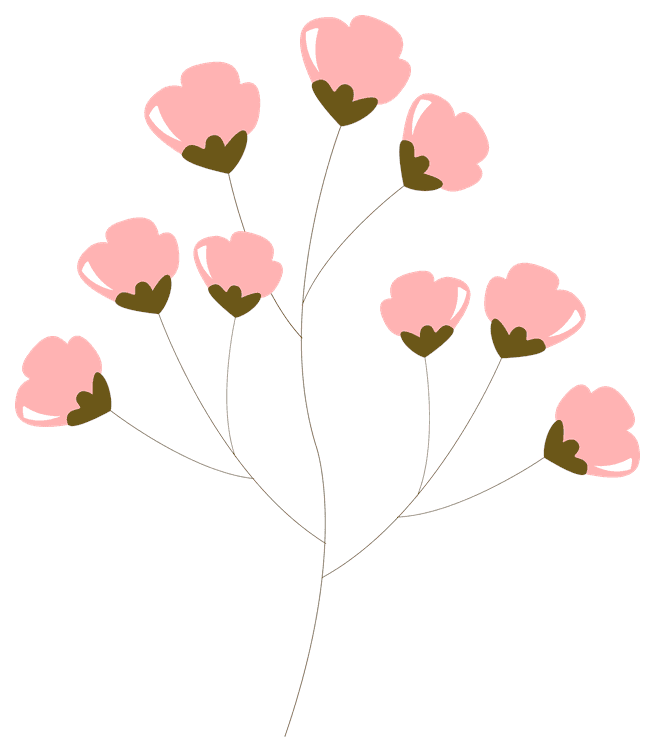 Little Pink Flower Branch