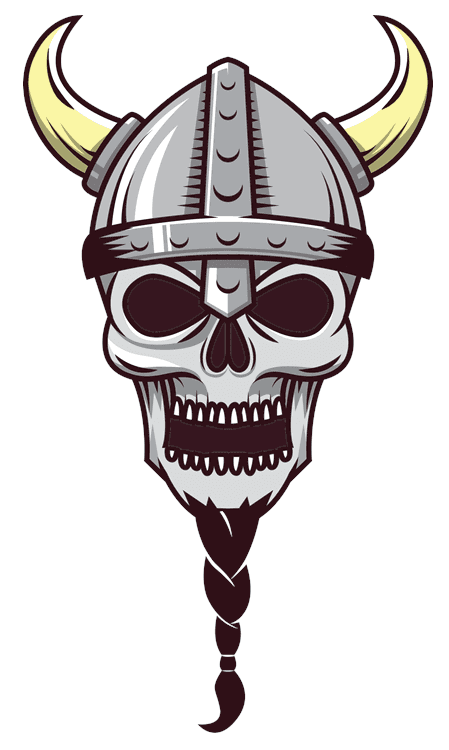Viking Horn Helmet Skull