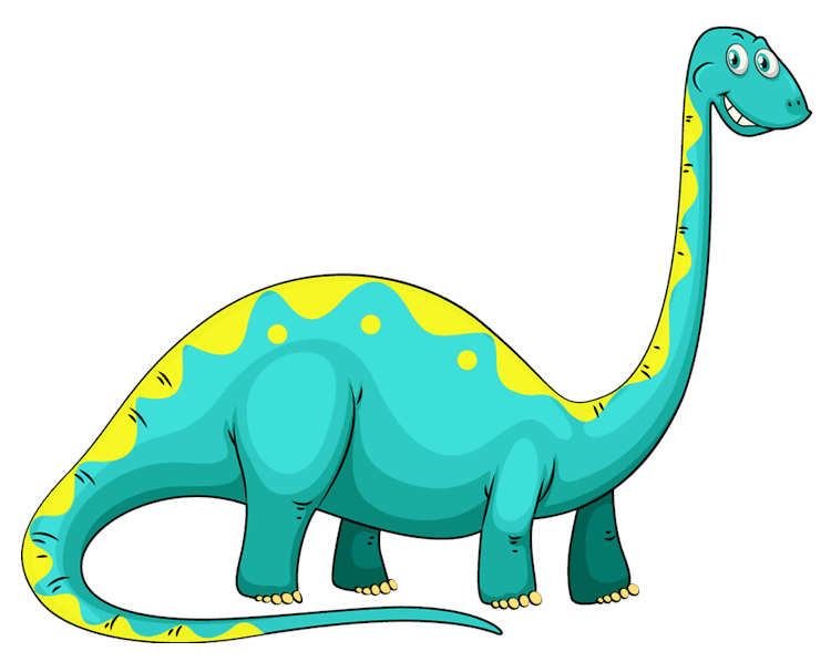Teal Brontosaurus Dinosaur
