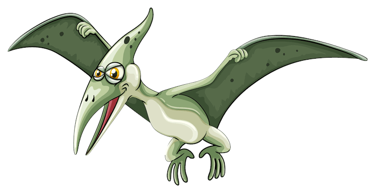 Pterodactyl Green Dinosaur