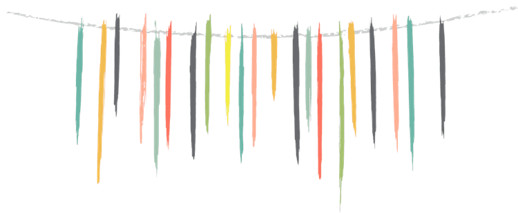 Rainbow Lines Banner