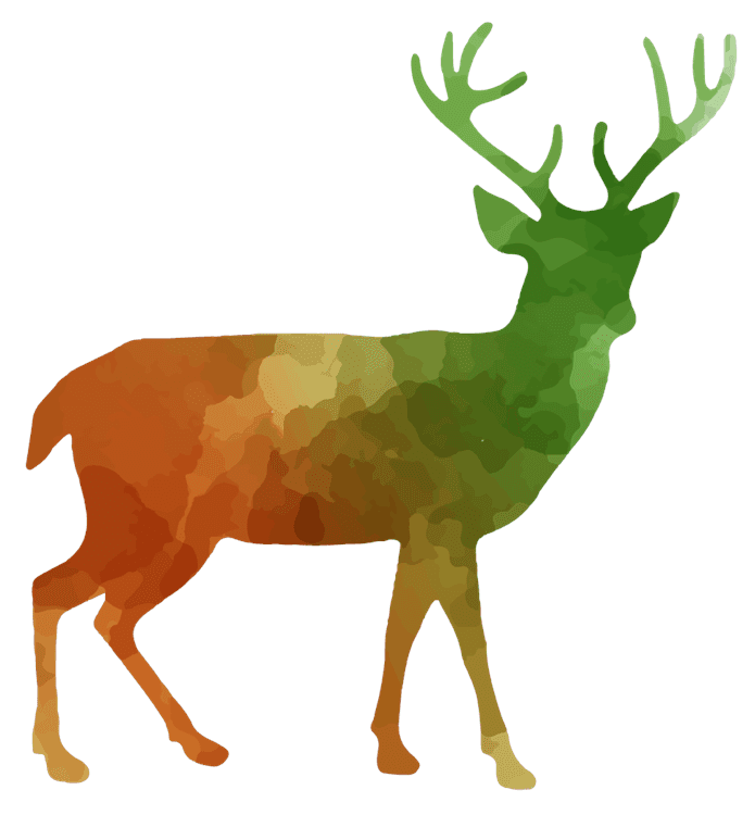 Christmas Deer Silhouette