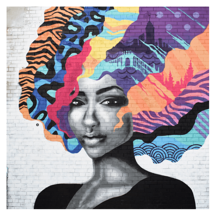 Graffiti Woman Photo