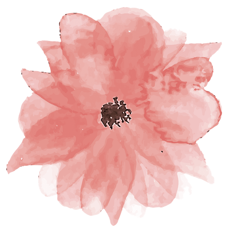 Large Watercolor Flower