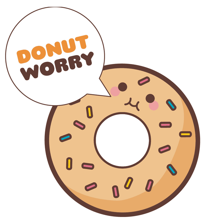 Kawaii Cute Donut Worry