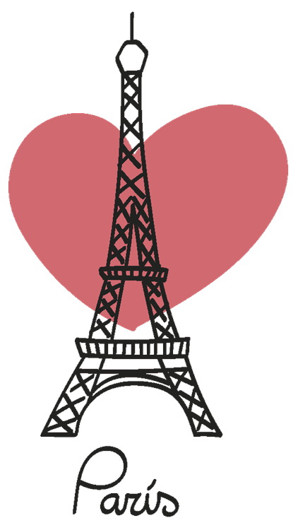Paris Love Heart Eiffel Tower