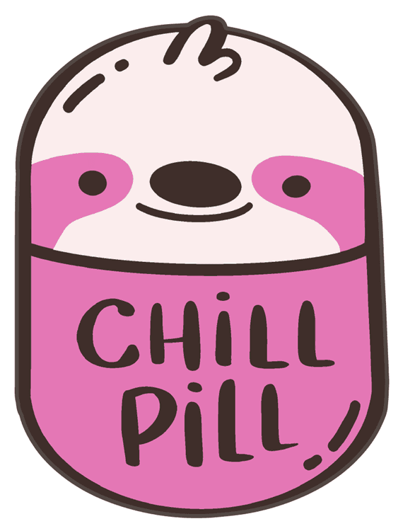 Funny Chill Pill Sloth