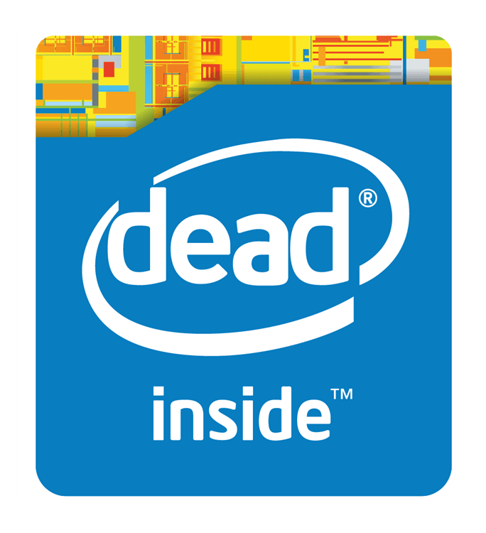 Dead Inside Funny Logo