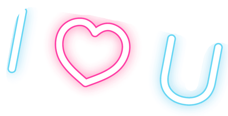 I Love You Neon Heart