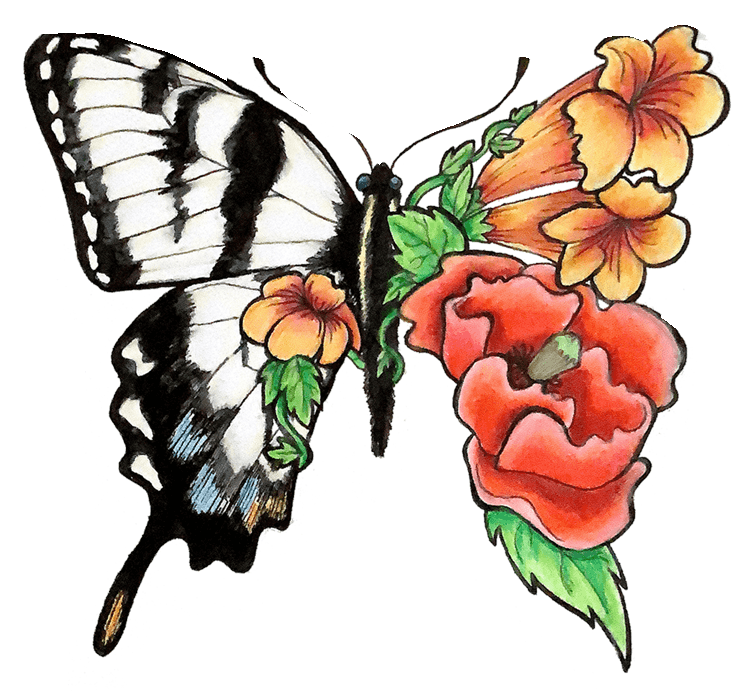 Floral Butterfly