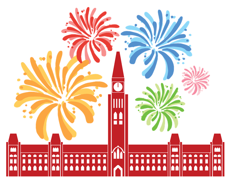 Canada Parliament Fireworks
