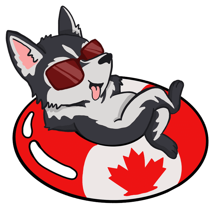 Dog Canada Tube Floaty