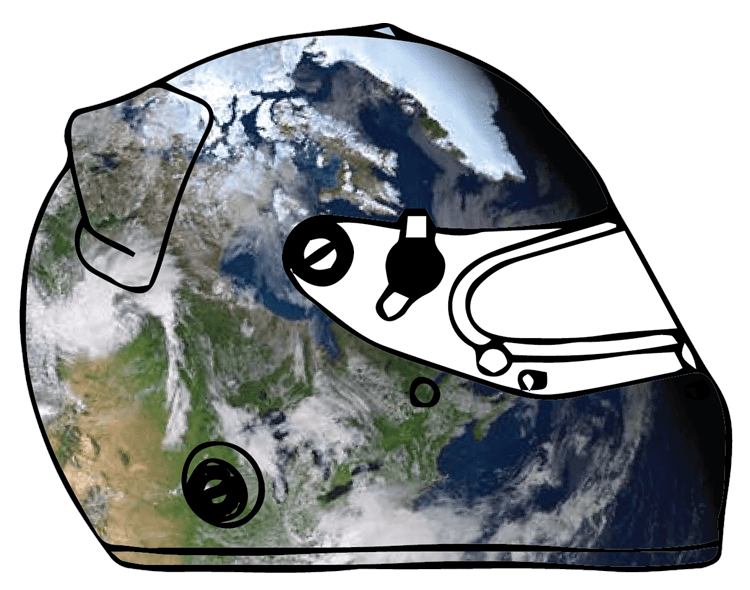 F1 Earth Helmet