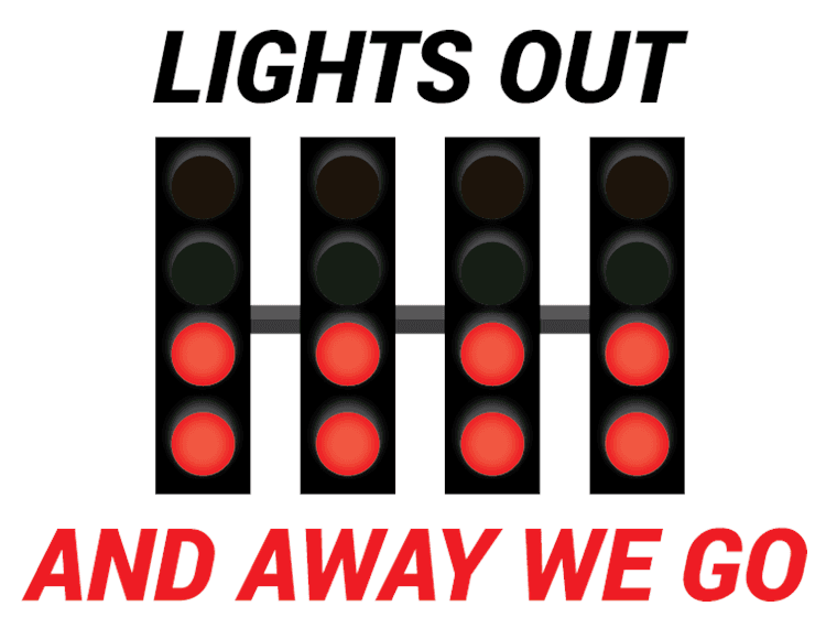 Its Lights Out And Away We Go Start Timer