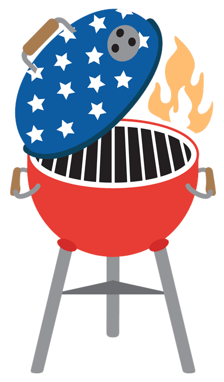 USA BBQ Flames