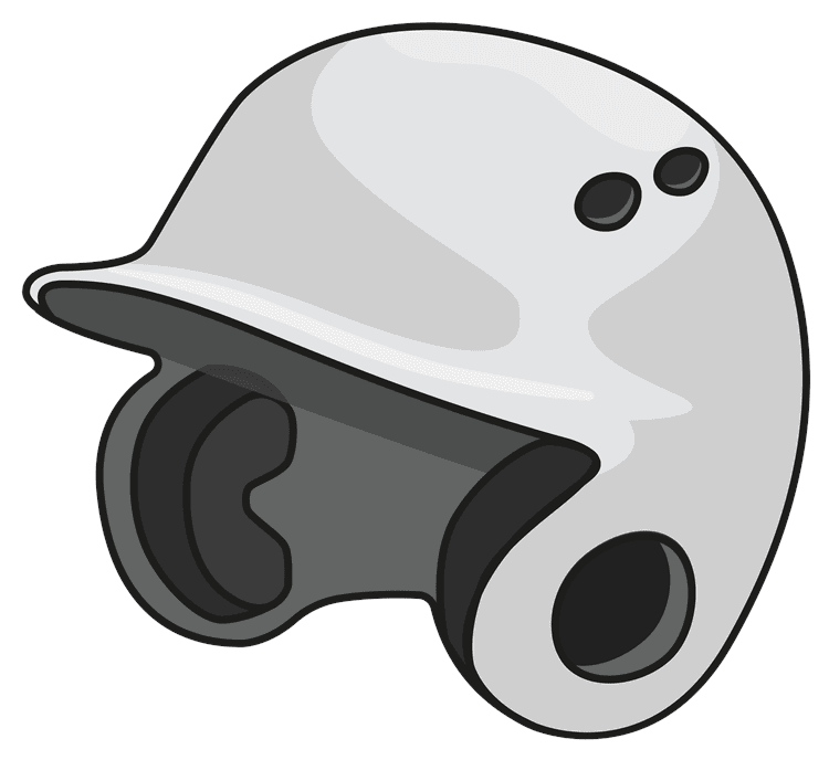 White Baseball Helmet