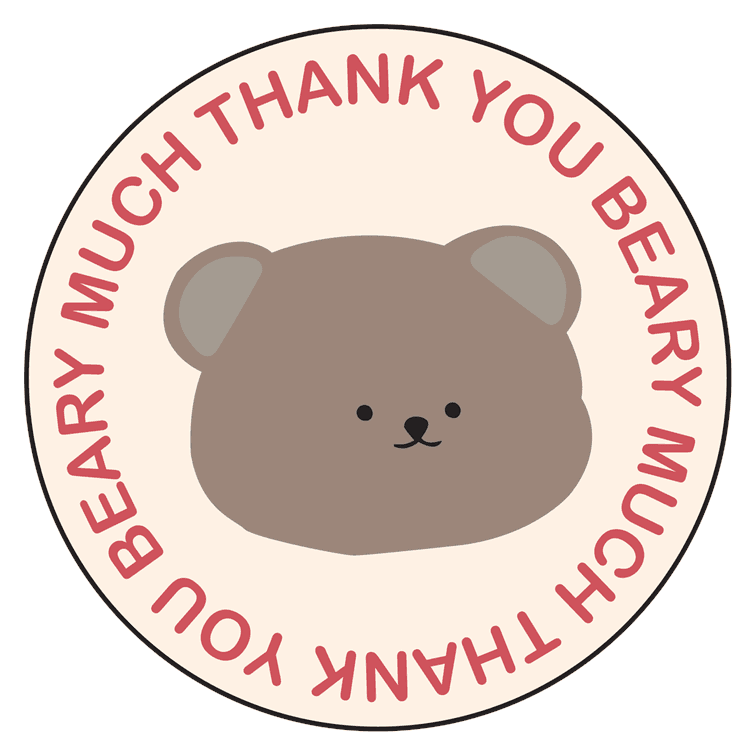 Thank you Beary Much Pink