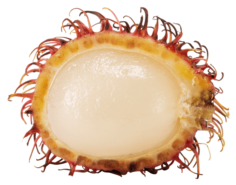 Rambutan Halved