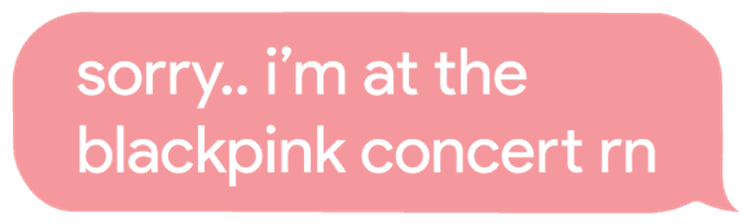 Sorry I am At The BlackPink Concert Rn